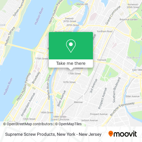 Mapa de Supreme Screw Products