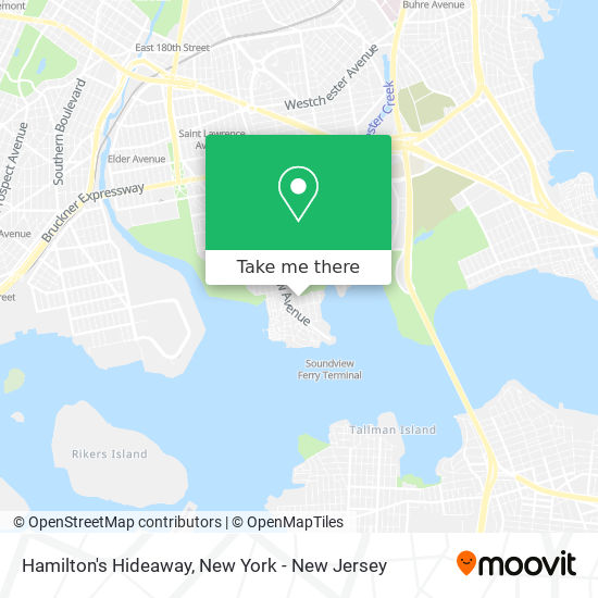 Hamilton's Hideaway map