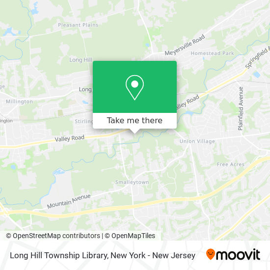 Long Hill Township Library map