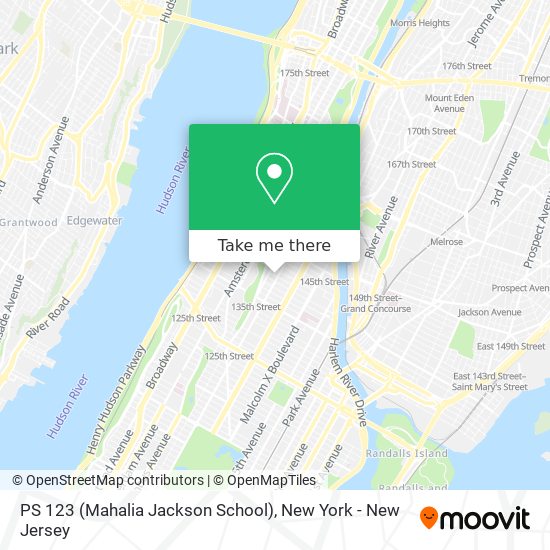 Mapa de PS 123 (Mahalia Jackson School)