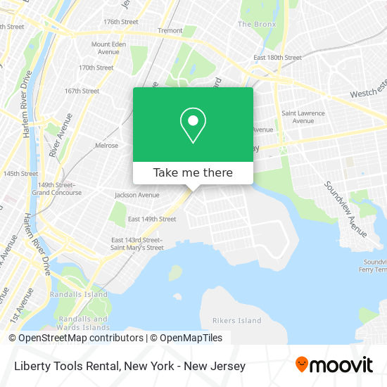 Liberty Tools Rental map