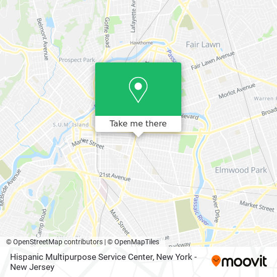 Hispanic Multipurpose Service Center map