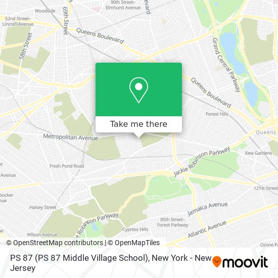 Mapa de PS 87 (PS 87 Middle Village School)