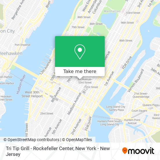 Tri Tip Grill - Rockefeller Center map