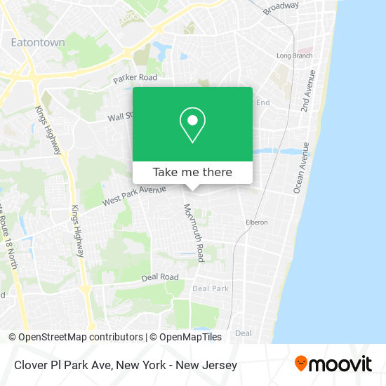 Mapa de Clover Pl Park Ave