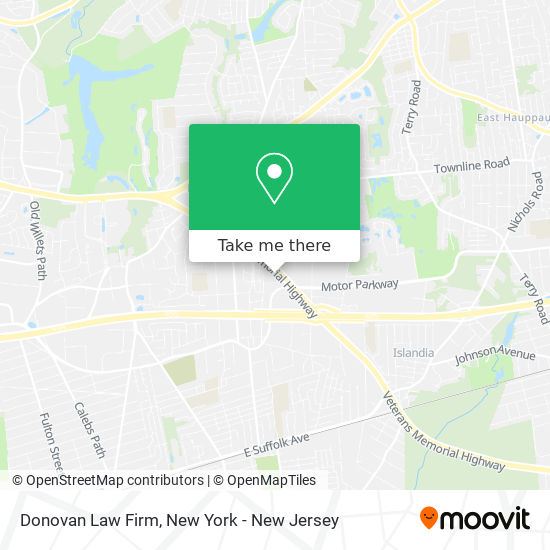 Donovan Law Firm map