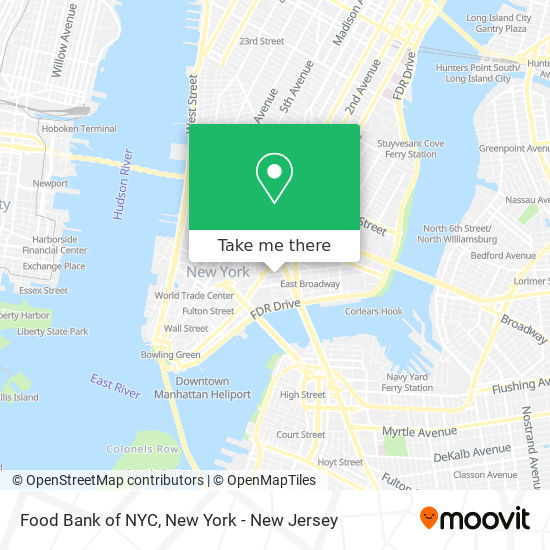 Food Bank of NYC map