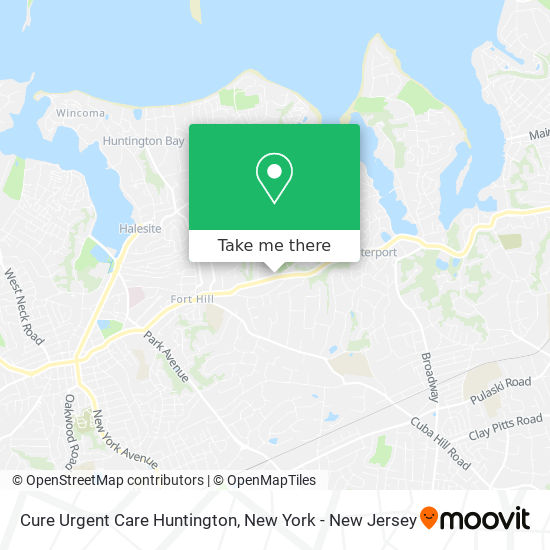 Cure Urgent Care Huntington map