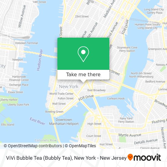 Mapa de ViVi Bubble Tea (Bubbly Tea)