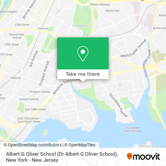 Albert G Oliver School map