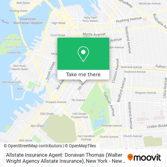 Mapa de Allstate Insurance Agent: Donavan Thomas (Walter Wright Agency Allstate Insurance)