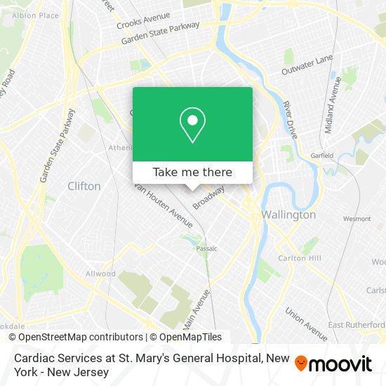 Mapa de Cardiac Services at St. Mary's General Hospital