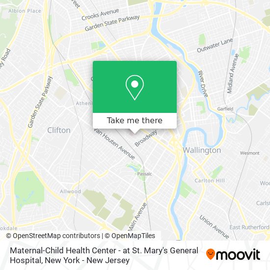 Maternal-Child Health Center - at St. Mary's General Hospital map