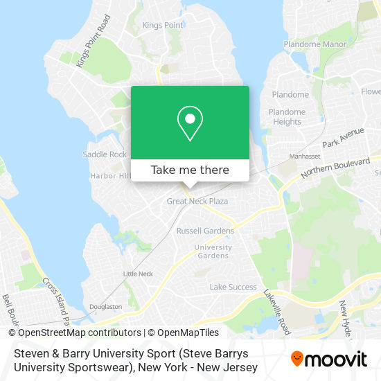 Steven & Barry University Sport (Steve Barrys University Sportswear) map