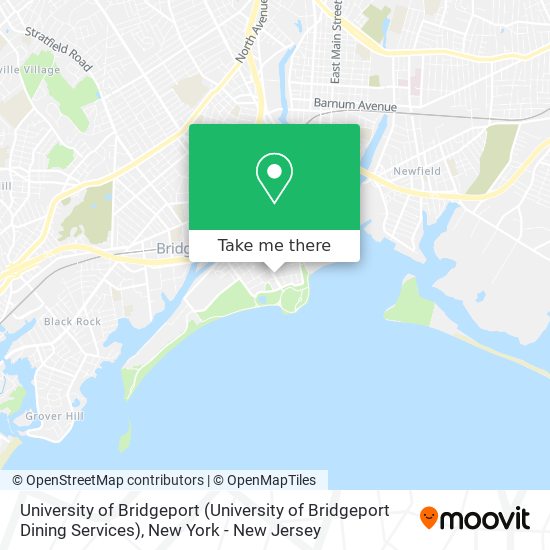Mapa de University of Bridgeport (University of Bridgeport Dining Services)