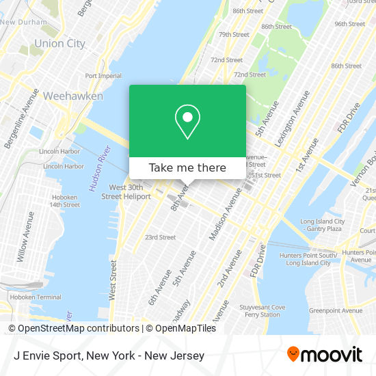 J Envie Sport map