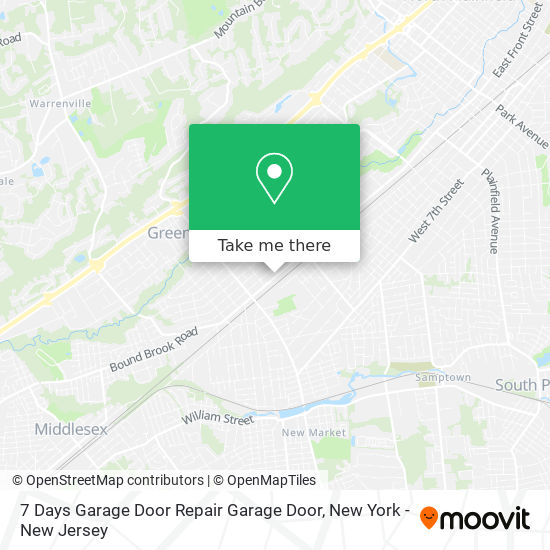 Mapa de 7 Days Garage Door Repair Garage Door