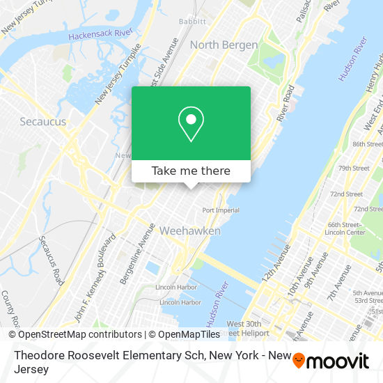 Mapa de Theodore Roosevelt Elementary Sch