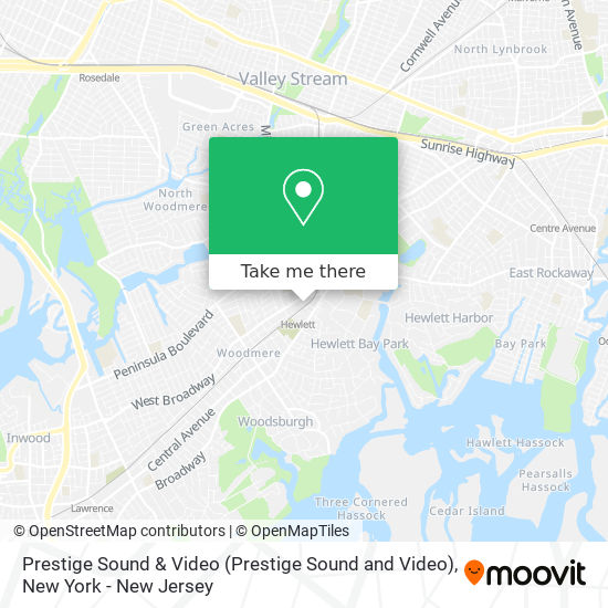 Prestige Sound & Video map