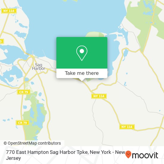 770 East Hampton Sag Harbor Tpke, Sag Harbor, NY 11963 map
