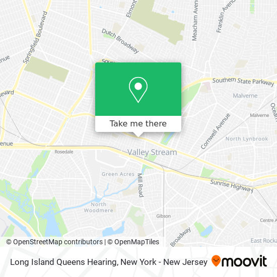 Long Island Queens Hearing map