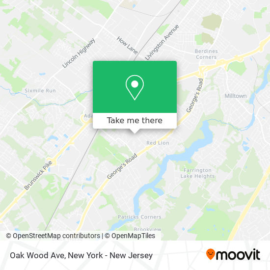 Oak Wood Ave map