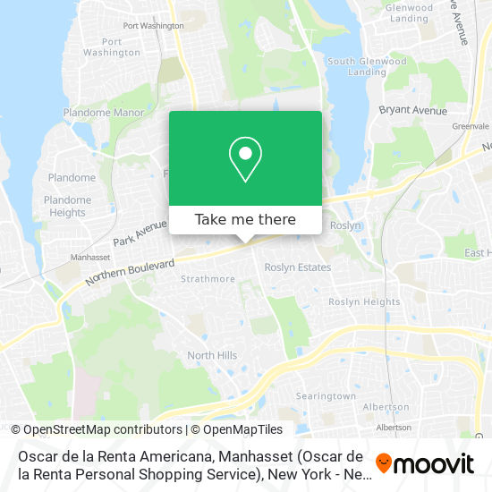 Oscar de la Renta Americana, Manhasset (Oscar de la Renta Personal Shopping Service) map