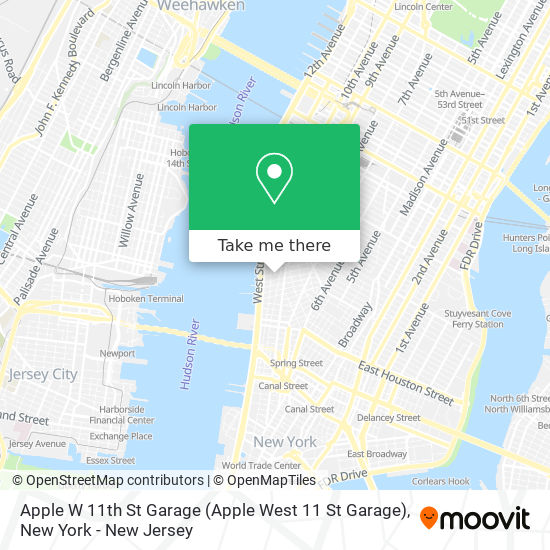 Mapa de Apple W 11th St Garage (Apple West 11 St Garage)