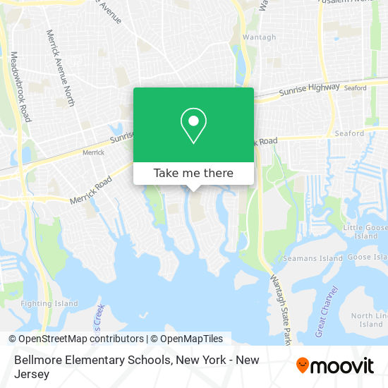 Bellmore Elementary Schools map