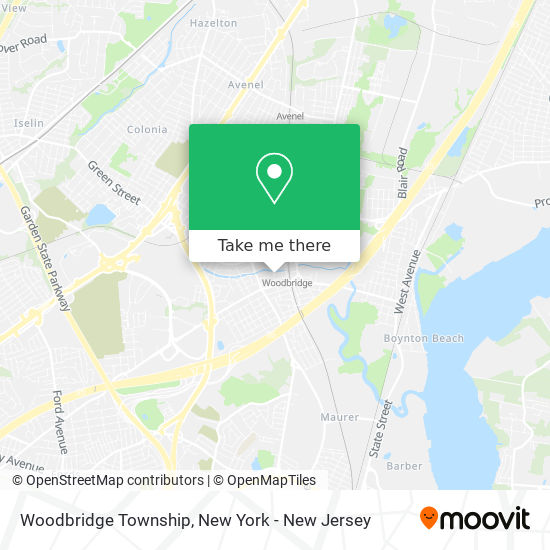 Mapa de Woodbridge Township