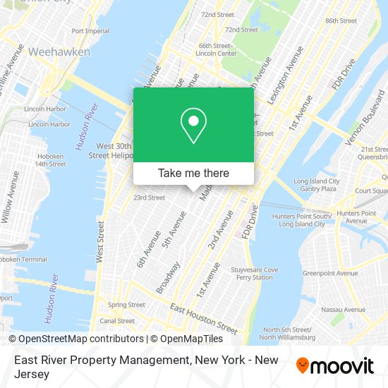 East River Property Management map