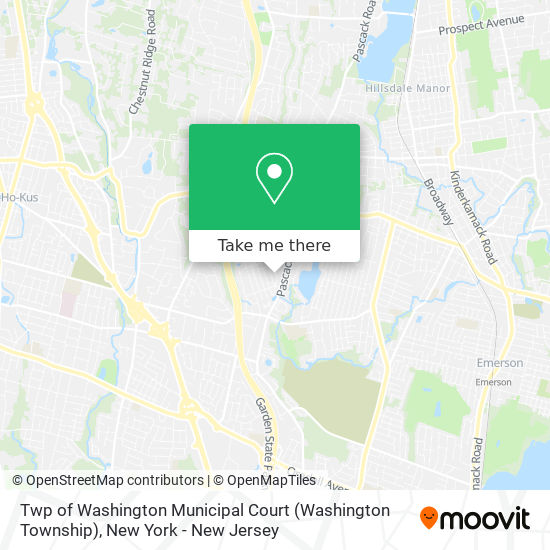 Twp of Washington Municipal Court (Washington Township) map