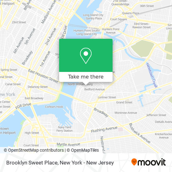 Mapa de Brooklyn Sweet Place