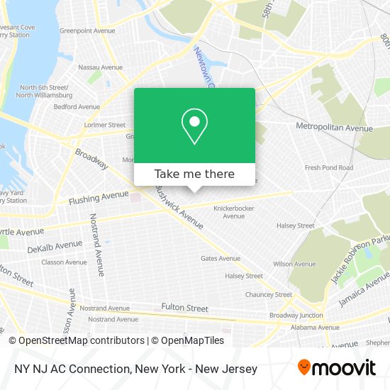 Mapa de NY NJ AC Connection