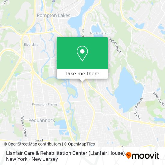 Llanfair Care & Rehabilitation Center (Llanfair House) map
