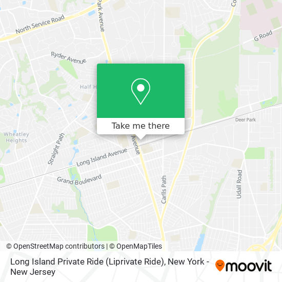 Mapa de Long Island Private Ride (Liprivate Ride)