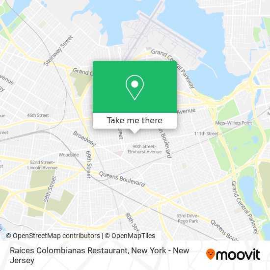 Mapa de Raíces Colombianas Restaurant