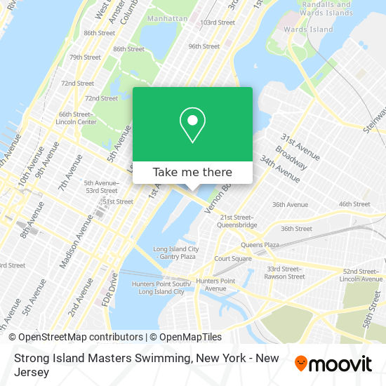 Strong Island Masters Swimming map