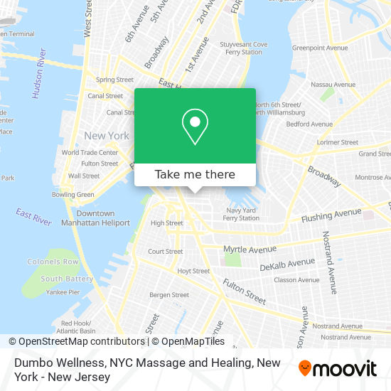 Dumbo Wellness, NYC Massage and Healing map