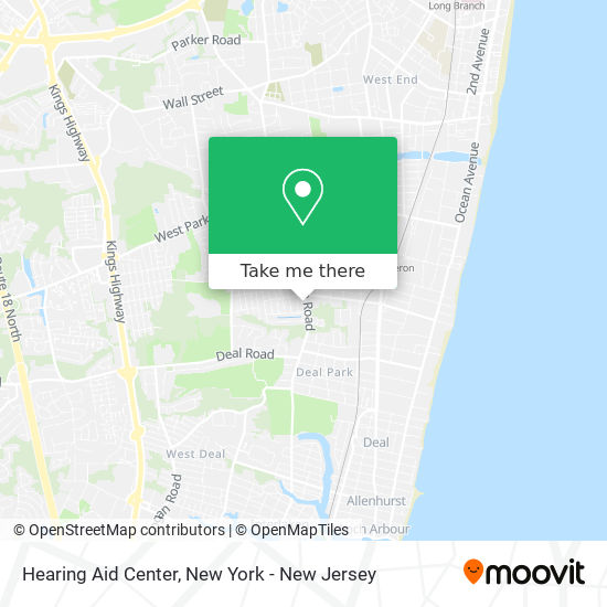 Hearing Aid Center map