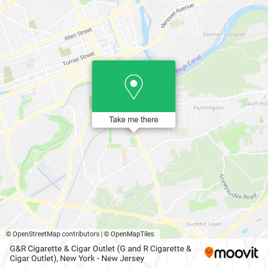 Mapa de G&R Cigarette & Cigar Outlet
