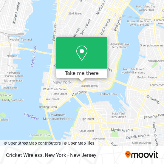 Cricket Wireless map