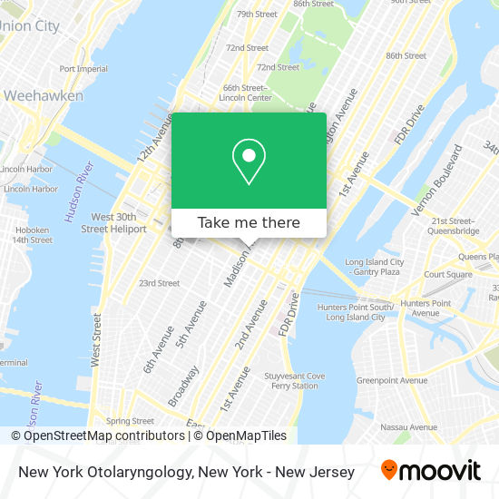 New York Otolaryngology map