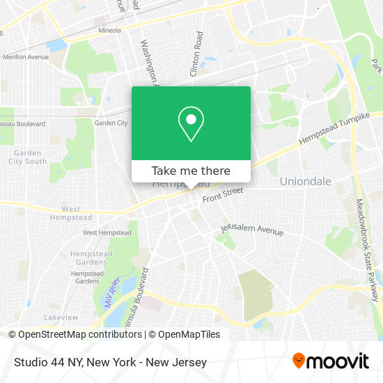 Studio 44 NY map