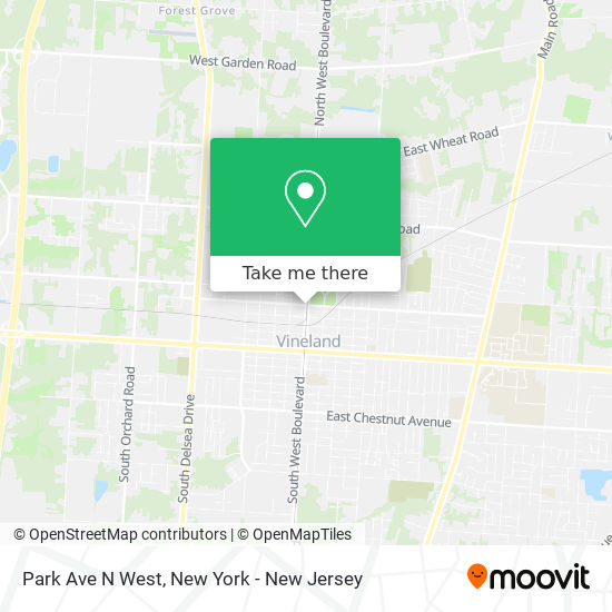 Mapa de Park Ave N West