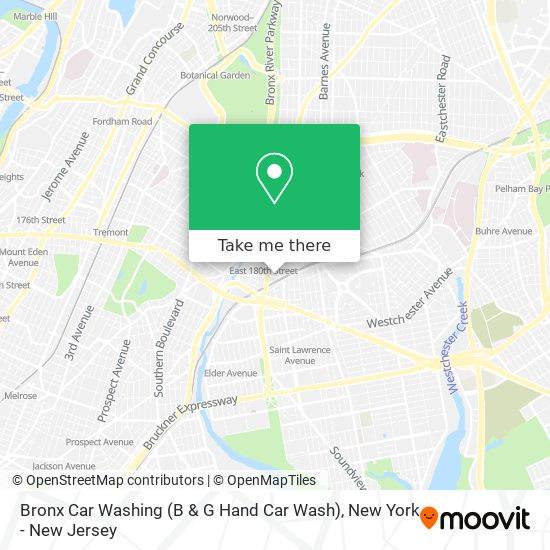 Mapa de Bronx Car Washing (B & G Hand Car Wash)