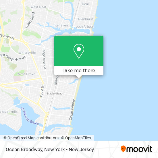 Ocean Broadway map