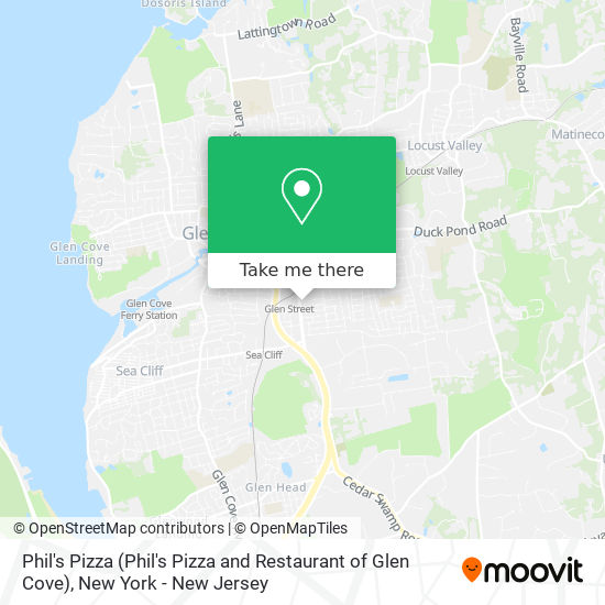 Mapa de Phil's Pizza (Phil's Pizza and Restaurant of Glen Cove)