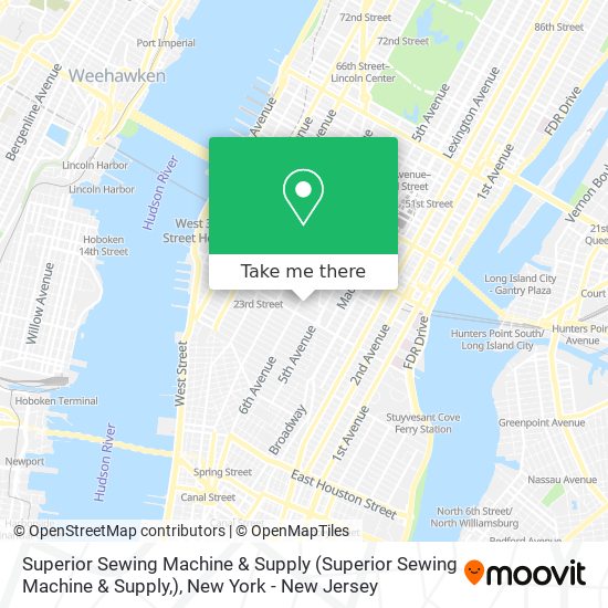 Superior Sewing Machine & Supply map