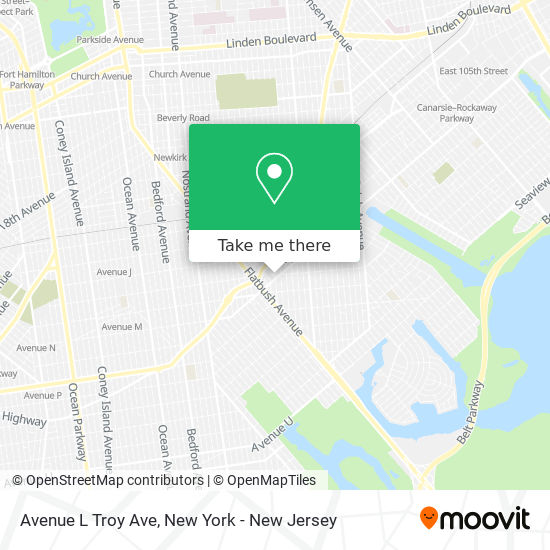 Avenue L Troy Ave map